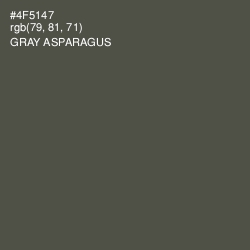 #4F5147 - Gray Asparagus Color Image