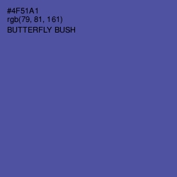 #4F51A1 - Butterfly Bush Color Image