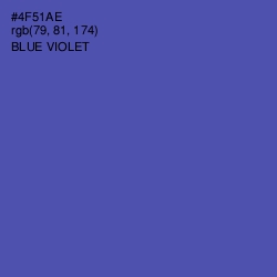 #4F51AE - Blue Violet Color Image