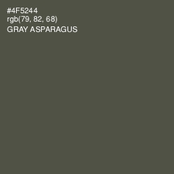 #4F5244 - Gray Asparagus Color Image