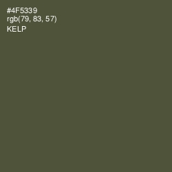 #4F5339 - Kelp Color Image