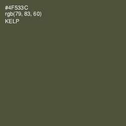 #4F533C - Kelp Color Image