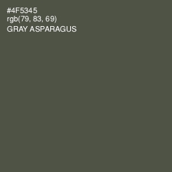 #4F5345 - Gray Asparagus Color Image