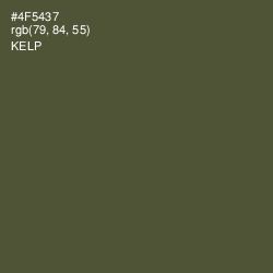 #4F5437 - Kelp Color Image