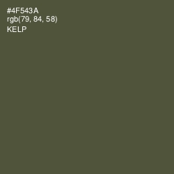 #4F543A - Kelp Color Image