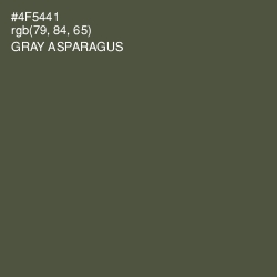 #4F5441 - Gray Asparagus Color Image