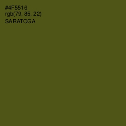 #4F5516 - Saratoga Color Image