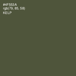 #4F553A - Kelp Color Image