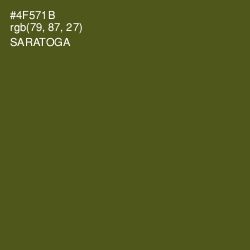 #4F571B - Saratoga Color Image