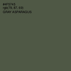 #4F5745 - Gray Asparagus Color Image