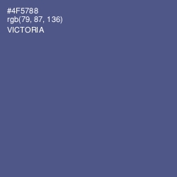 #4F5788 - Victoria Color Image