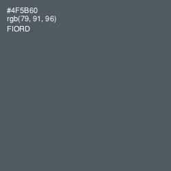 #4F5B60 - Fiord Color Image