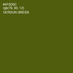 #4F5D0C - Verdun Green Color Image