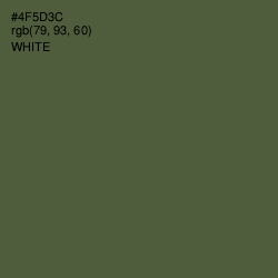 #4F5D3C - Verdigris Color Image
