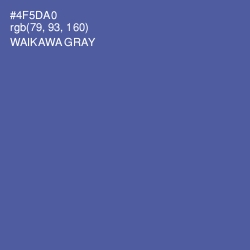 #4F5DA0 - Waikawa Gray Color Image