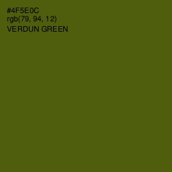 #4F5E0C - Verdun Green Color Image