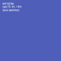 #4F5EB8 - San Marino Color Image