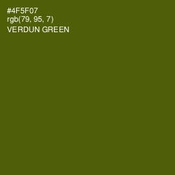 #4F5F07 - Verdun Green Color Image