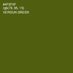#4F5F0F - Verdun Green Color Image