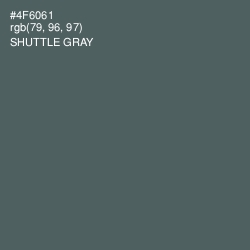 #4F6061 - Shuttle Gray Color Image