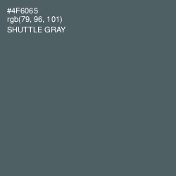 #4F6065 - Shuttle Gray Color Image