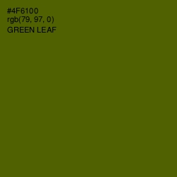 #4F6100 - Green Leaf Color Image