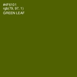 #4F6101 - Green Leaf Color Image