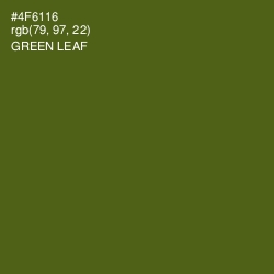 #4F6116 - Green Leaf Color Image