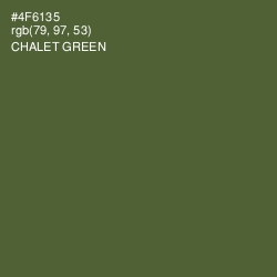 #4F6135 - Chalet Green Color Image
