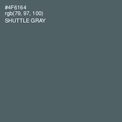 #4F6164 - Shuttle Gray Color Image