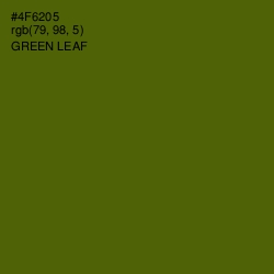 #4F6205 - Green Leaf Color Image