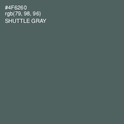 #4F6260 - Shuttle Gray Color Image