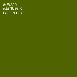 #4F6300 - Green Leaf Color Image