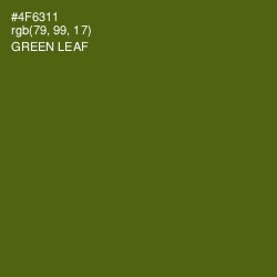 #4F6311 - Green Leaf Color Image