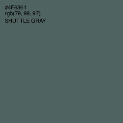 #4F6361 - Shuttle Gray Color Image