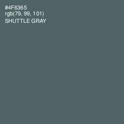 #4F6365 - Shuttle Gray Color Image