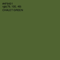 #4F6431 - Chalet Green Color Image