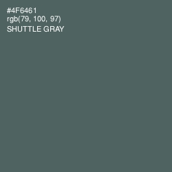 #4F6461 - Shuttle Gray Color Image