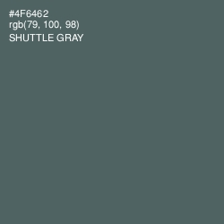 #4F6462 - Shuttle Gray Color Image