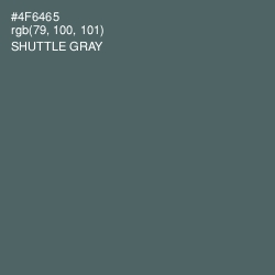 #4F6465 - Shuttle Gray Color Image