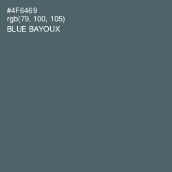 #4F6469 - Blue Bayoux Color Image