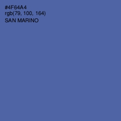 #4F64A4 - San Marino Color Image