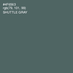 #4F6563 - Shuttle Gray Color Image
