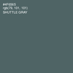 #4F6565 - Shuttle Gray Color Image