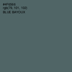 #4F6566 - Blue Bayoux Color Image