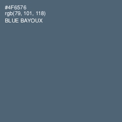 #4F6576 - Blue Bayoux Color Image