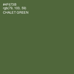 #4F673B - Chalet Green Color Image