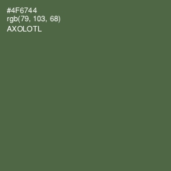 #4F6744 - Axolotl Color Image