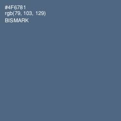 #4F6781 - Bismark Color Image