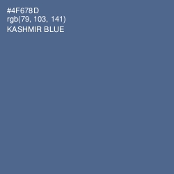 #4F678D - Kashmir Blue Color Image
